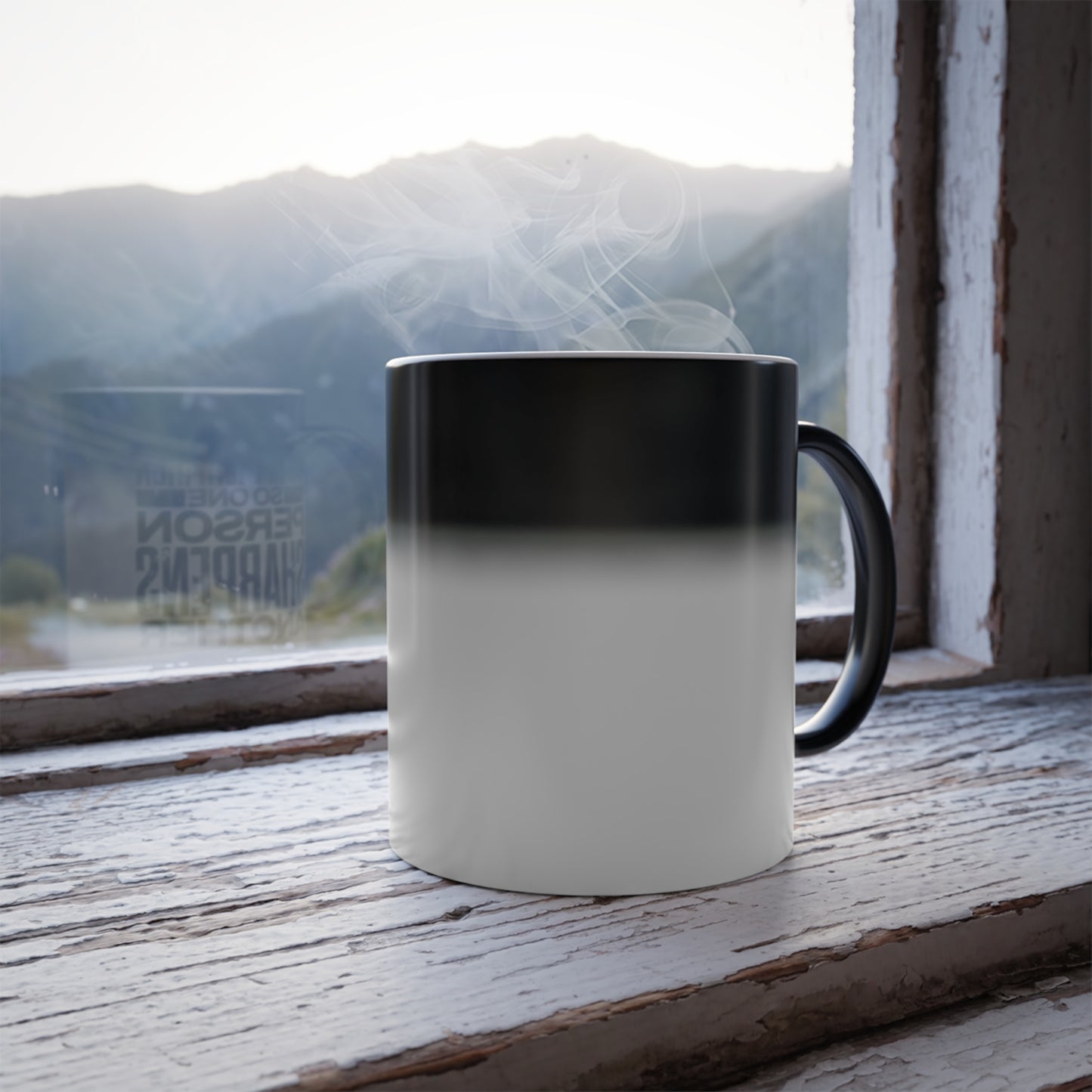 "As Iron Sharpeneth Iron So One Person Sharpens Another" Unisex  11oz Coffee Color Morphing Mug - The Shield of Light