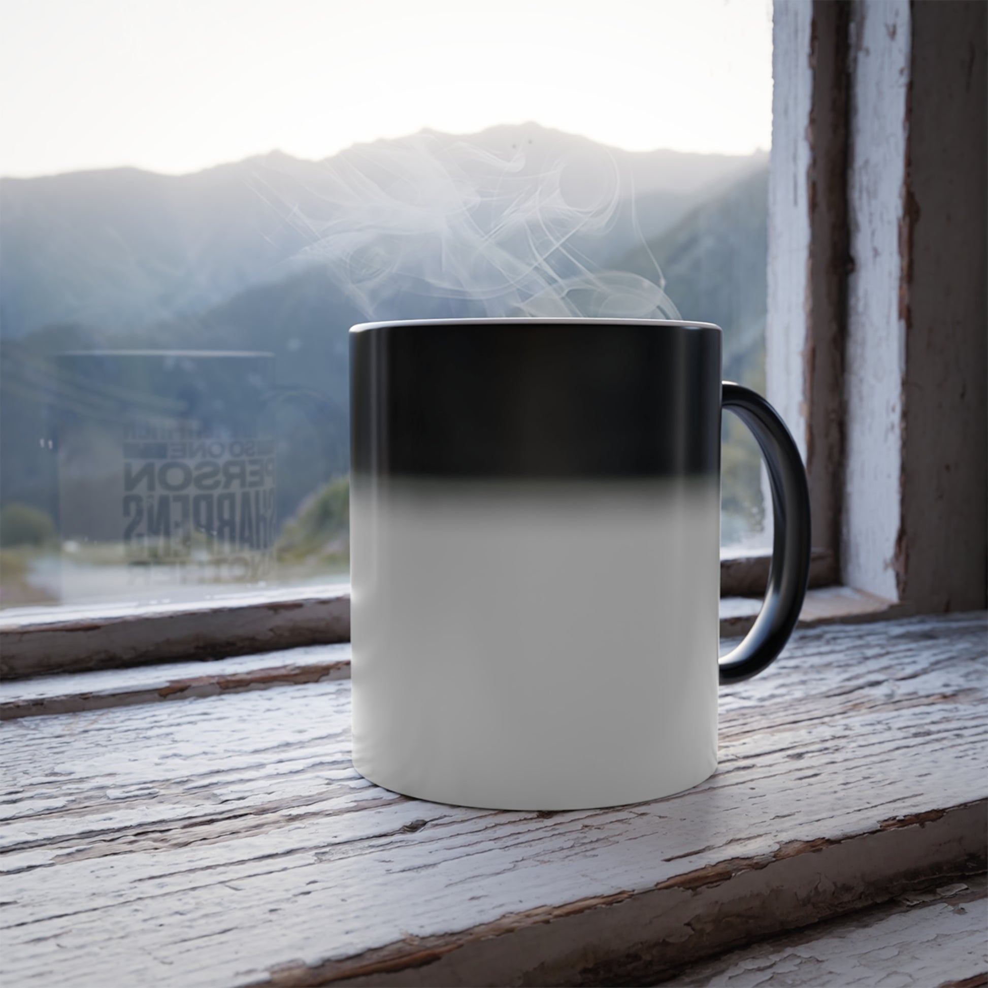 "As Iron Sharpeneth Iron So One Person Sharpens Another" Unisex  11oz Coffee Color Morphing Mug - The Shield of Light