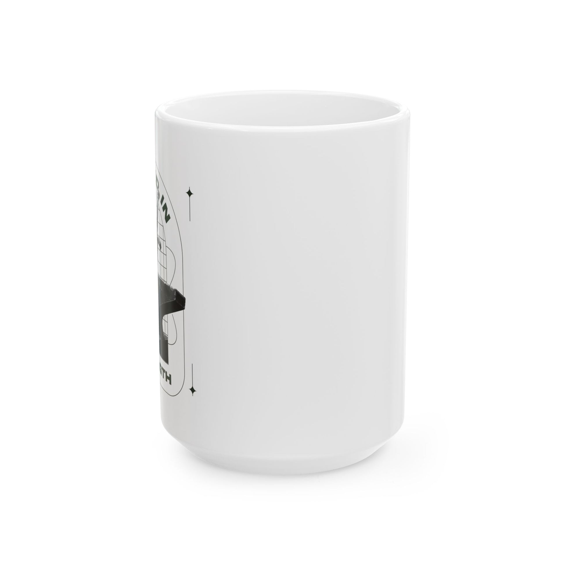 "Forged In Strength" Unisex Ceramic Mug  11oz/15oz, - The Shield of Light