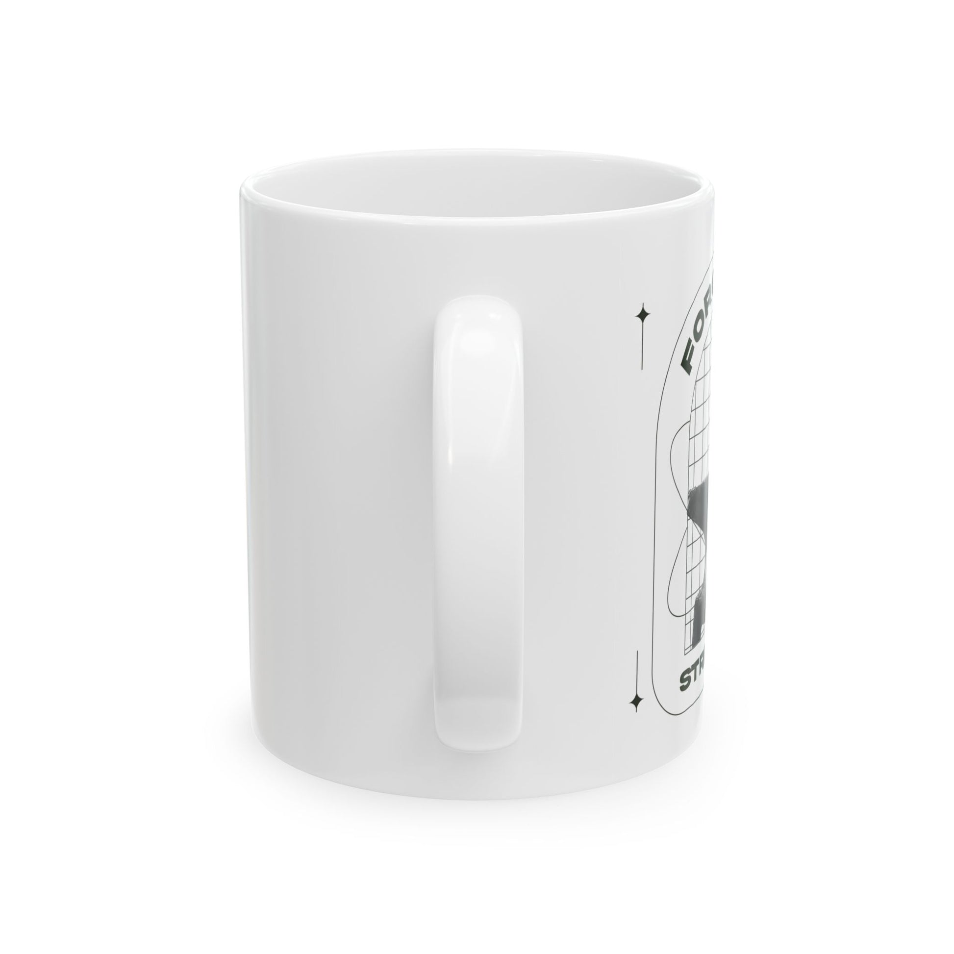 "Forged In Strength" Unisex Ceramic Mug  11oz/15oz, - The Shield of Light