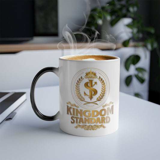 "Kingdom Standard" Unisex  11oz Coffee Color Morphing Mug - The Shield of Light