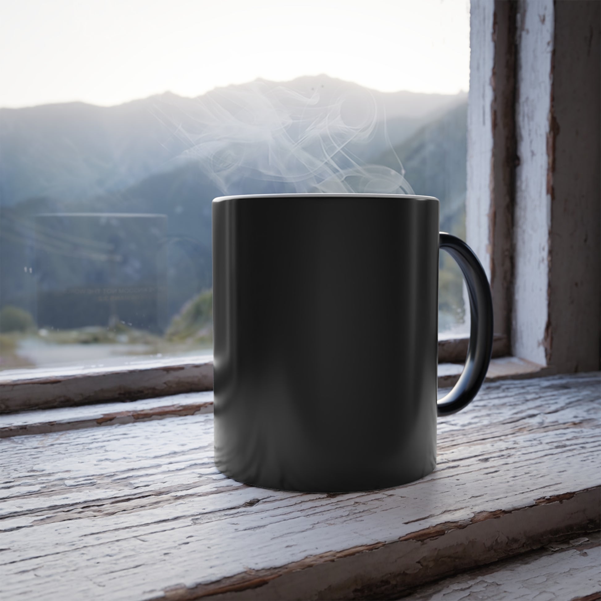 "Live By the Kingdom Not the World Colossians 3:2" Unisex  11oz Coffee Color Morphing Mug - The Shield of Light