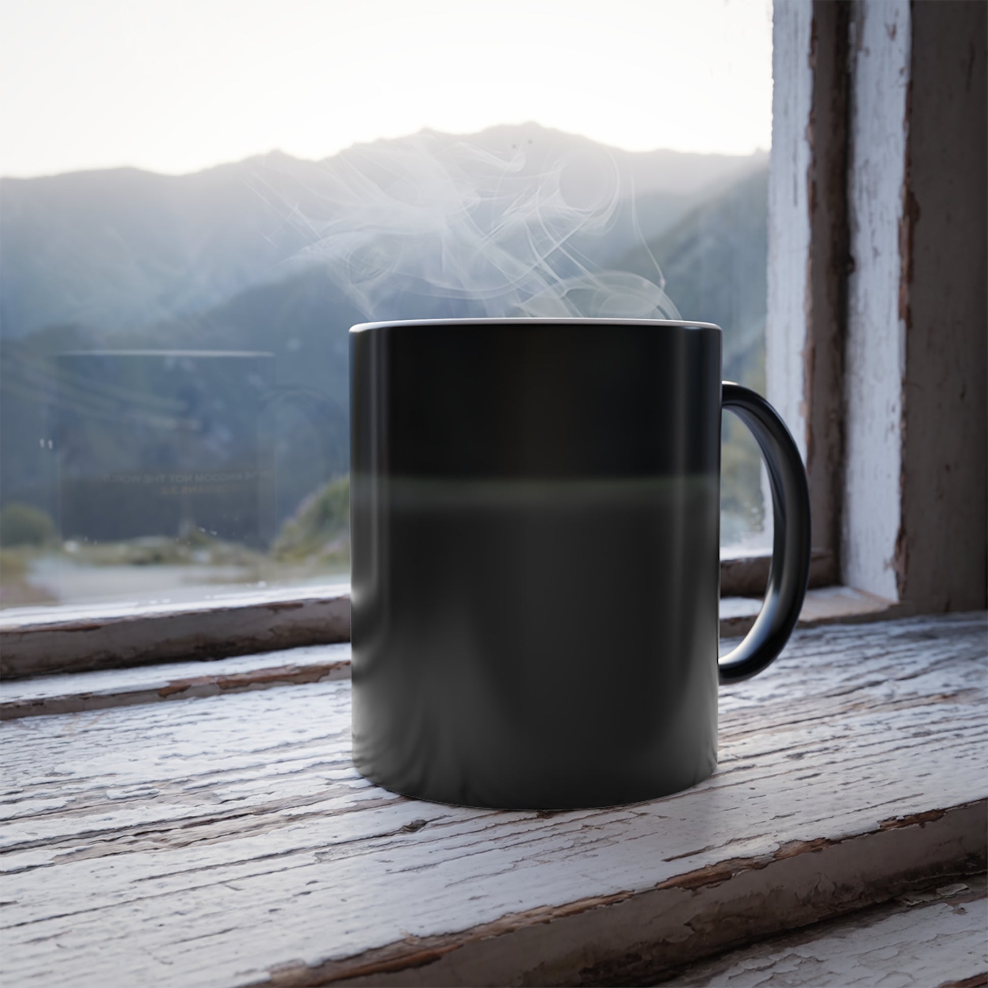 "Live By the Kingdom Not the World Colossians 3:2" Unisex  11oz Coffee Color Morphing Mug - The Shield of Light