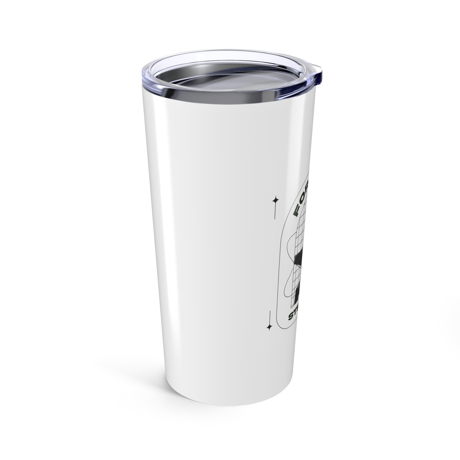 "Forged In Strength"  Unisex Inspirational 20oz Tumbler Travel Cup - The Shield of Light