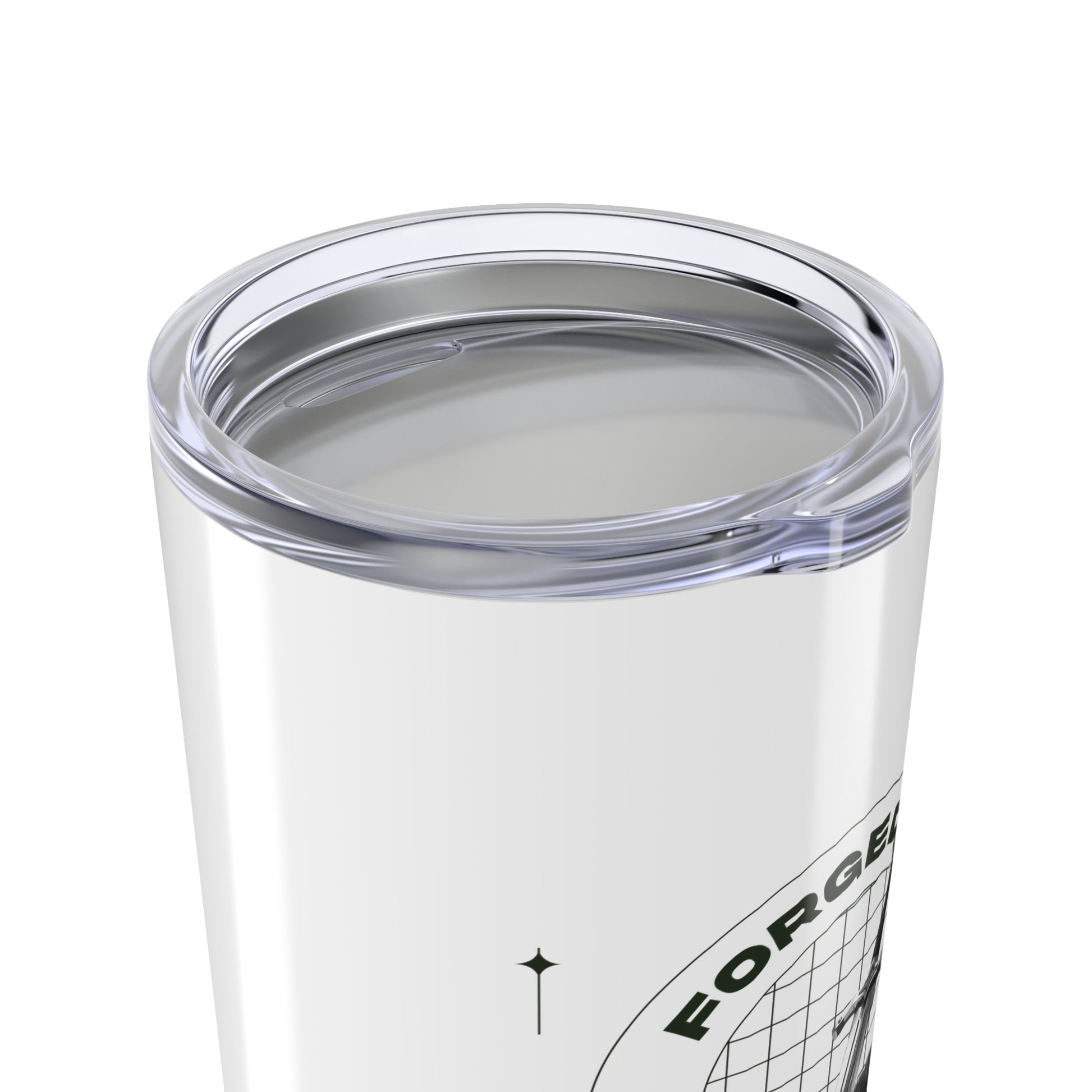 "Forged In Strength"  Unisex Inspirational 20oz Tumbler Travel Cup - The Shield of Light