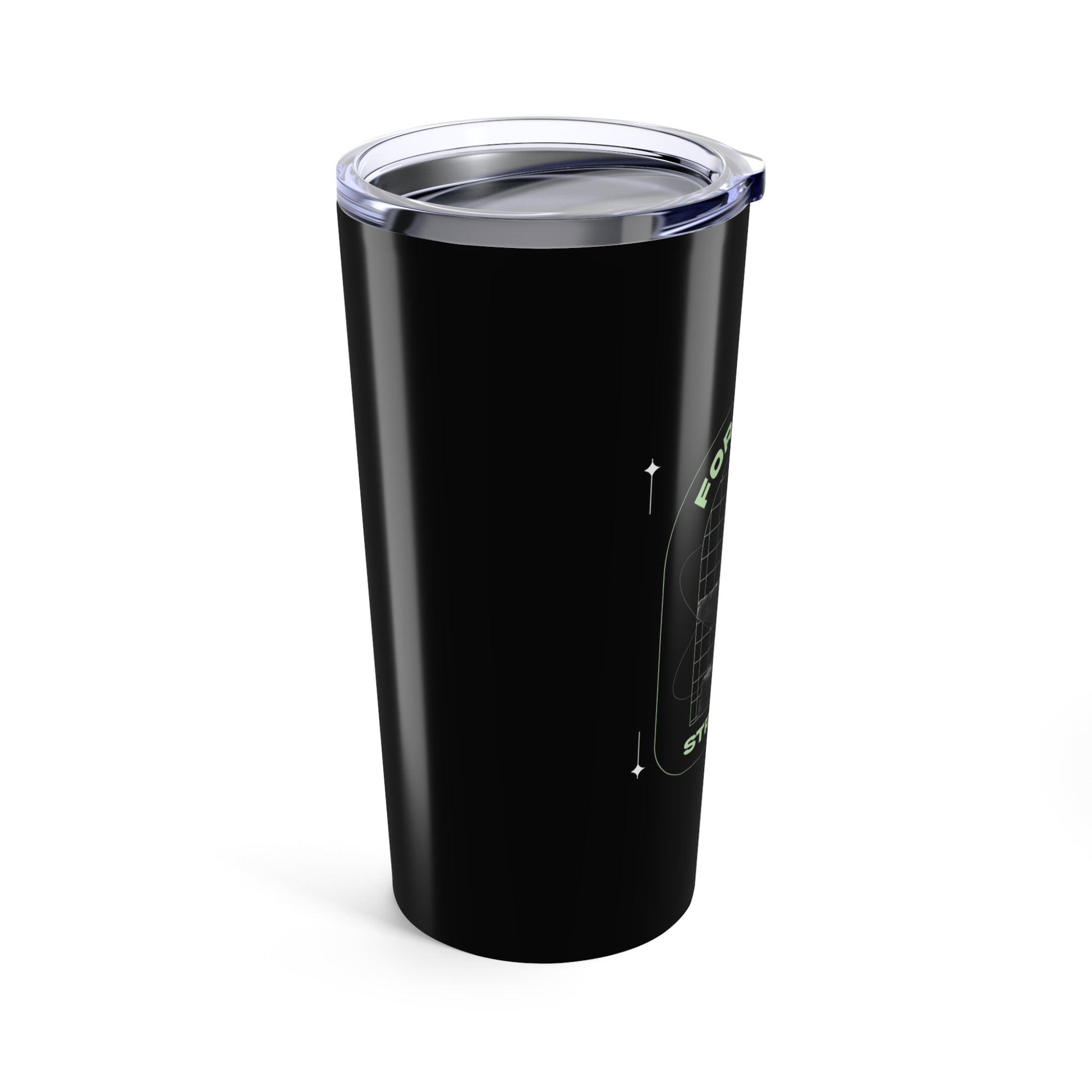 "Forged In Strength" Unisex Inspirational 20oz Tumbler Travel Cup - The Shield of Light
