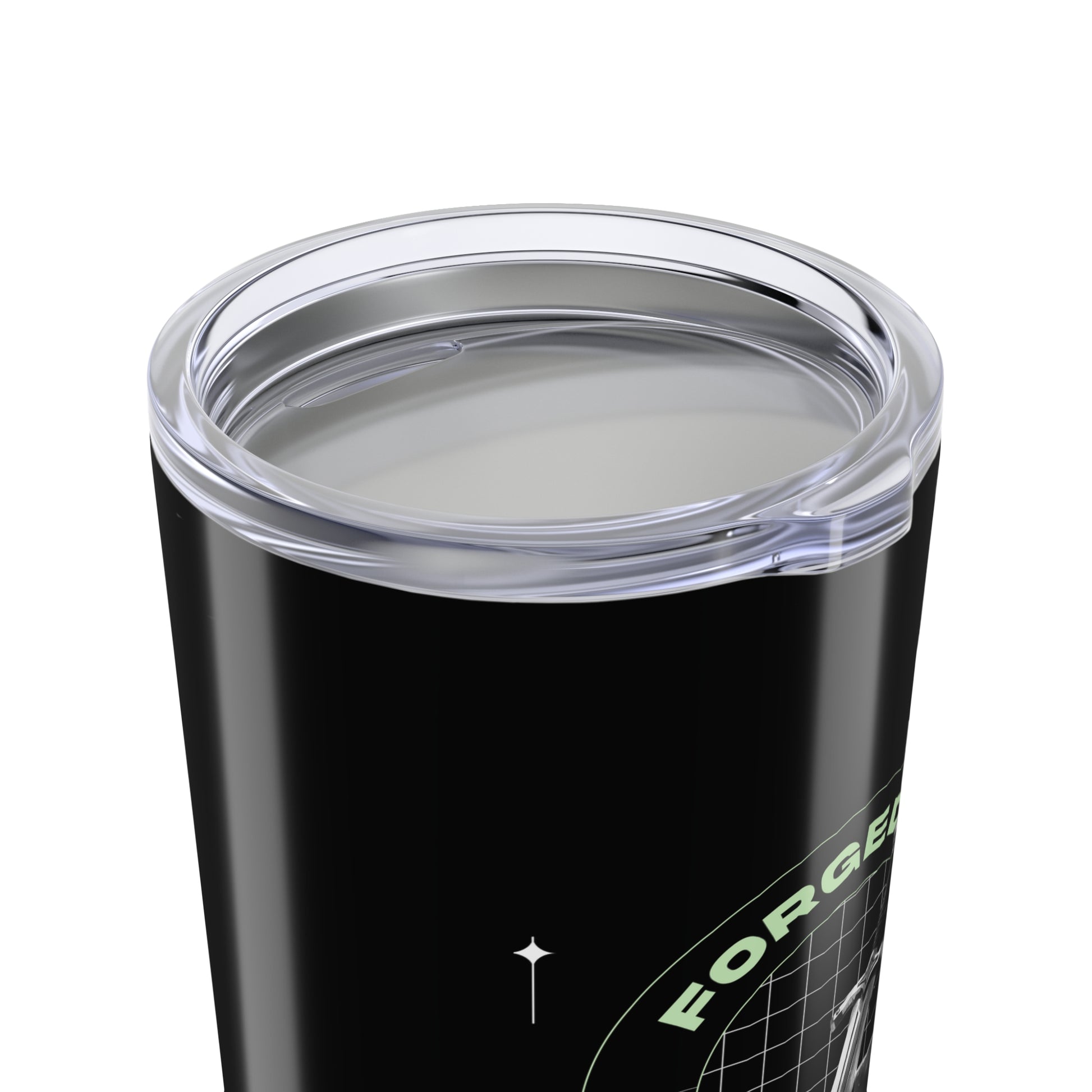 "Forged In Strength" Unisex Inspirational 20oz Tumbler Travel Cup - The Shield of Light