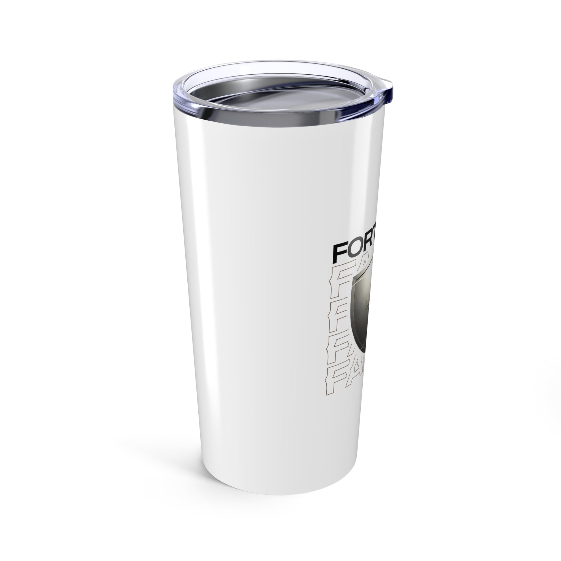 "Fortified In Faith " Unisex Inspirational 20oz Tumbler Travel Cup - The Shield of Light