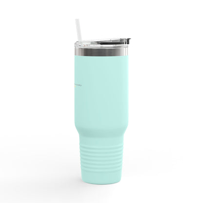 "Live By the Kingdom Not the World Colossians 3:2" Unisex Insulated Travel Mug, 40oz - The Shield of Light