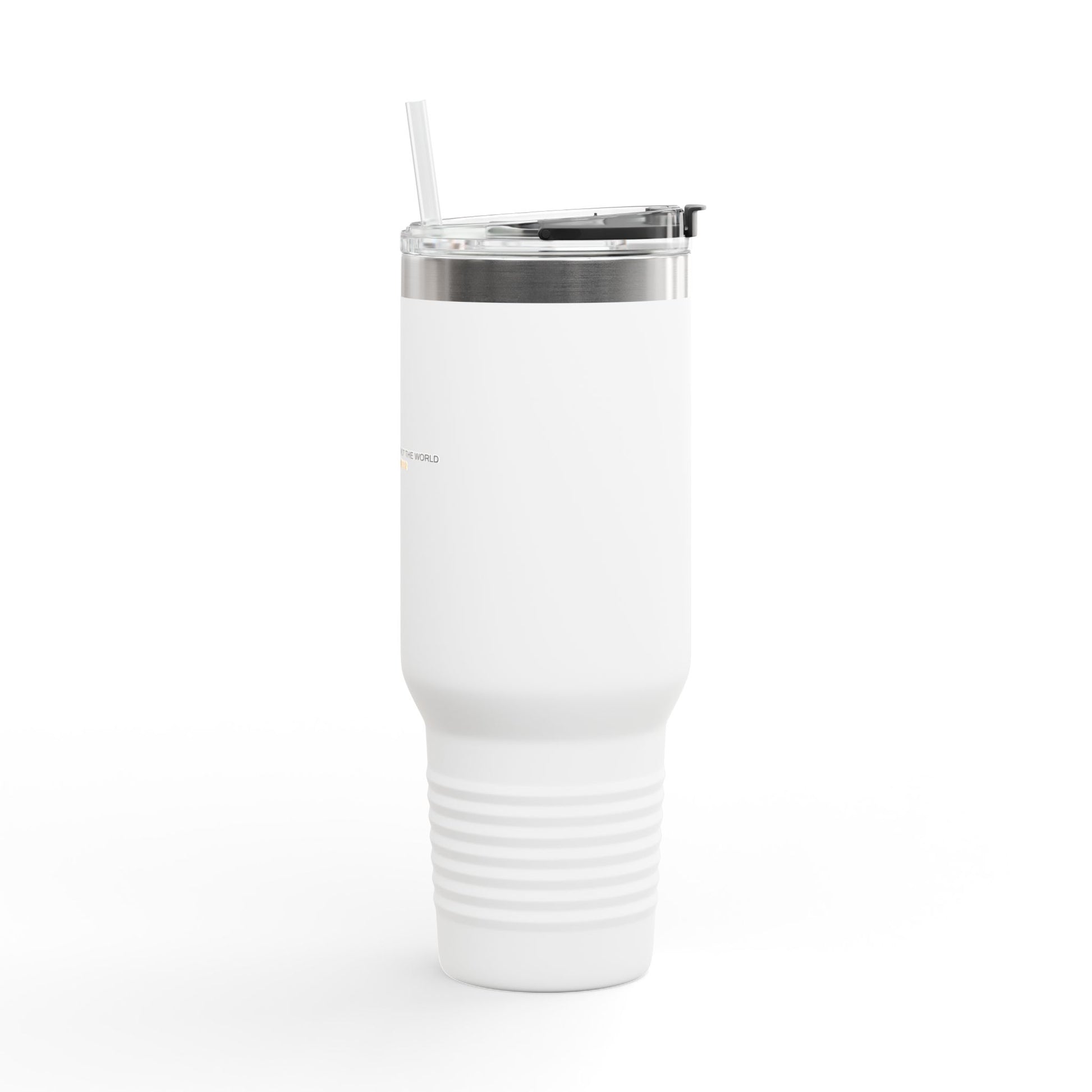 "Live By the Kingdom Not the World Colossians 3:2" Unisex Insulated Travel Mug, 40oz - The Shield of Light