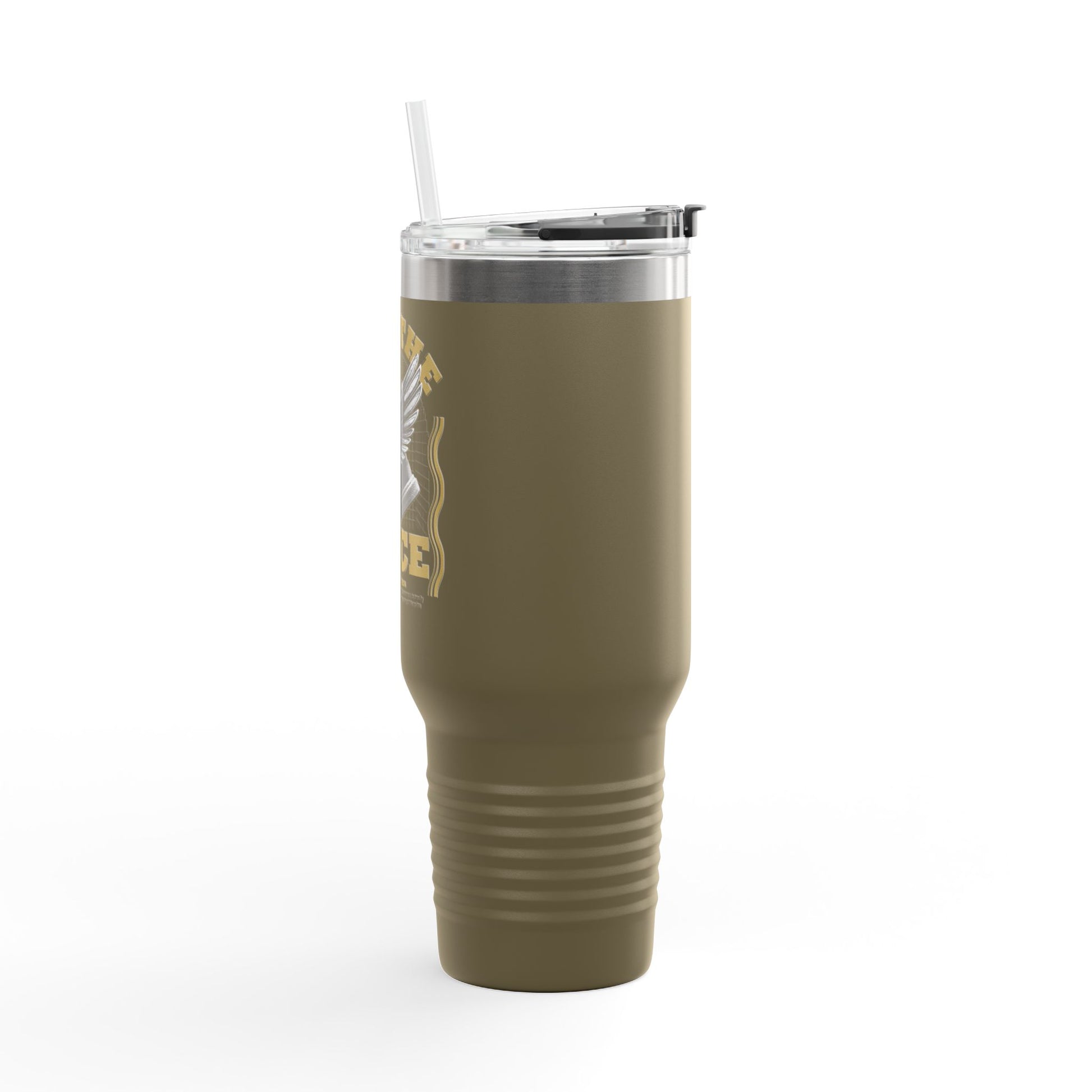 "Run The Race" Unisex Insulated Travel Mug, 40oz - The Shield of Light