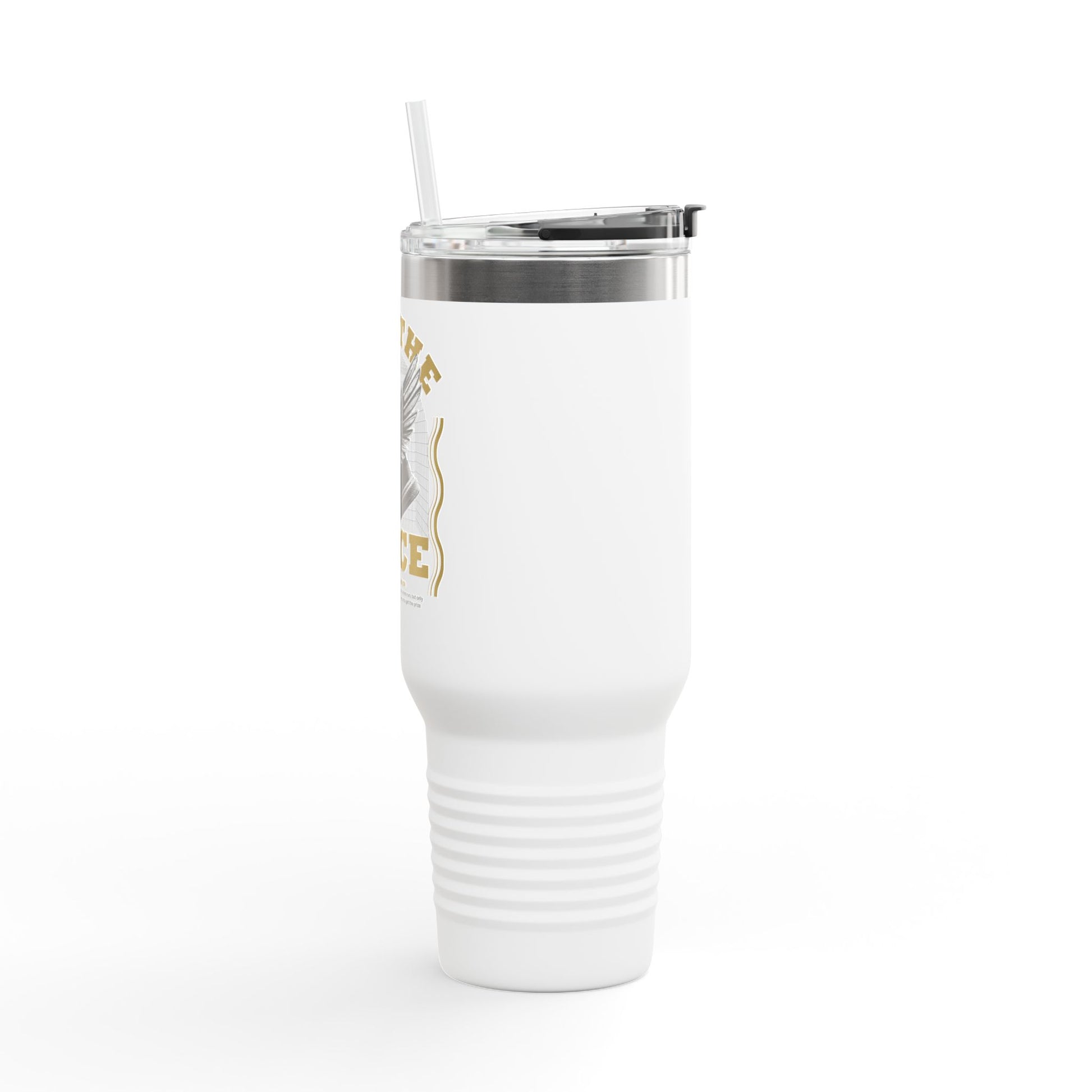 "Run The Race" Unisex Insulated Travel Mug, 40oz - The Shield of Light