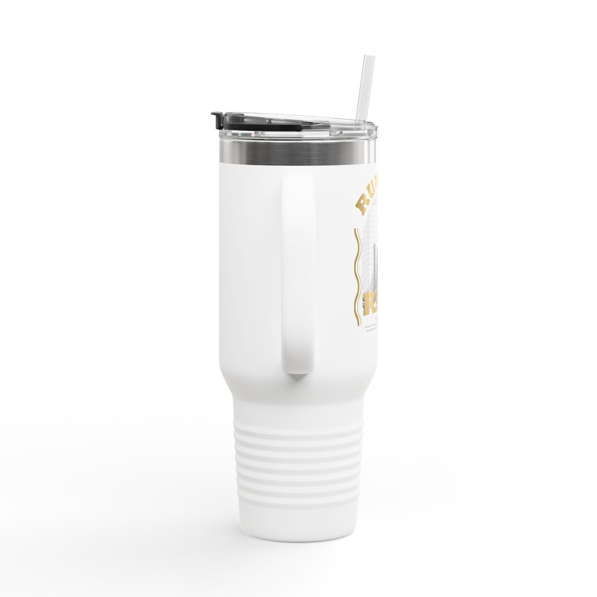 "Run The Race" Unisex Insulated Travel Mug, 40oz - The Shield of Light