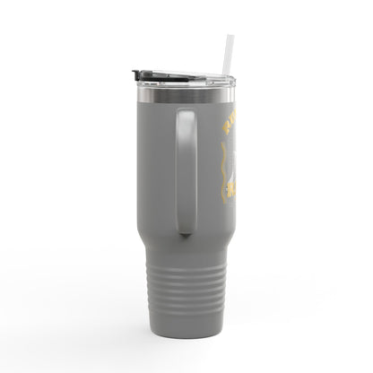 "Run The Race" Unisex Insulated Travel Mug, 40oz - The Shield of Light