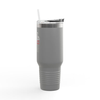 "Thorns & Victory" Unisex Insulated Travel Mug, 40oz - The Shield of Light
