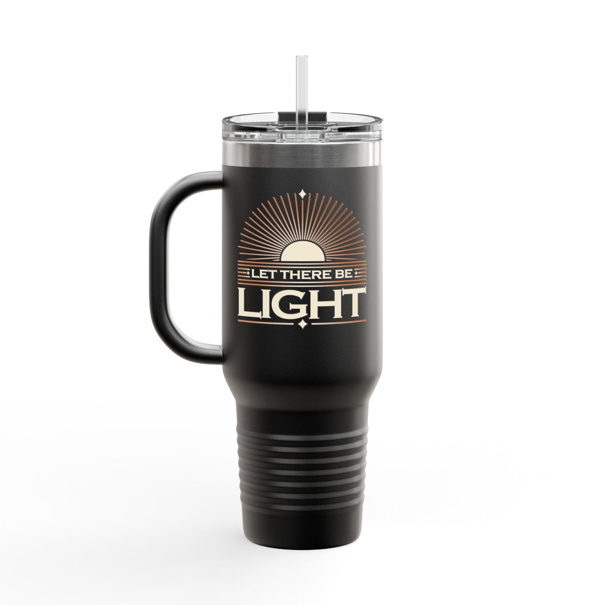 "Let There Be Light" Unisex Insulated Travel Mug, 40oz - The Shield of Light