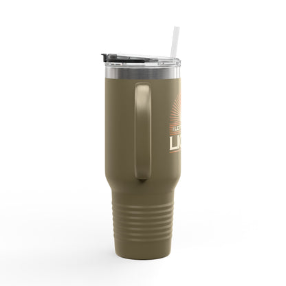 "Let There Be Light" Unisex Insulated Travel Mug, 40oz - The Shield of Light