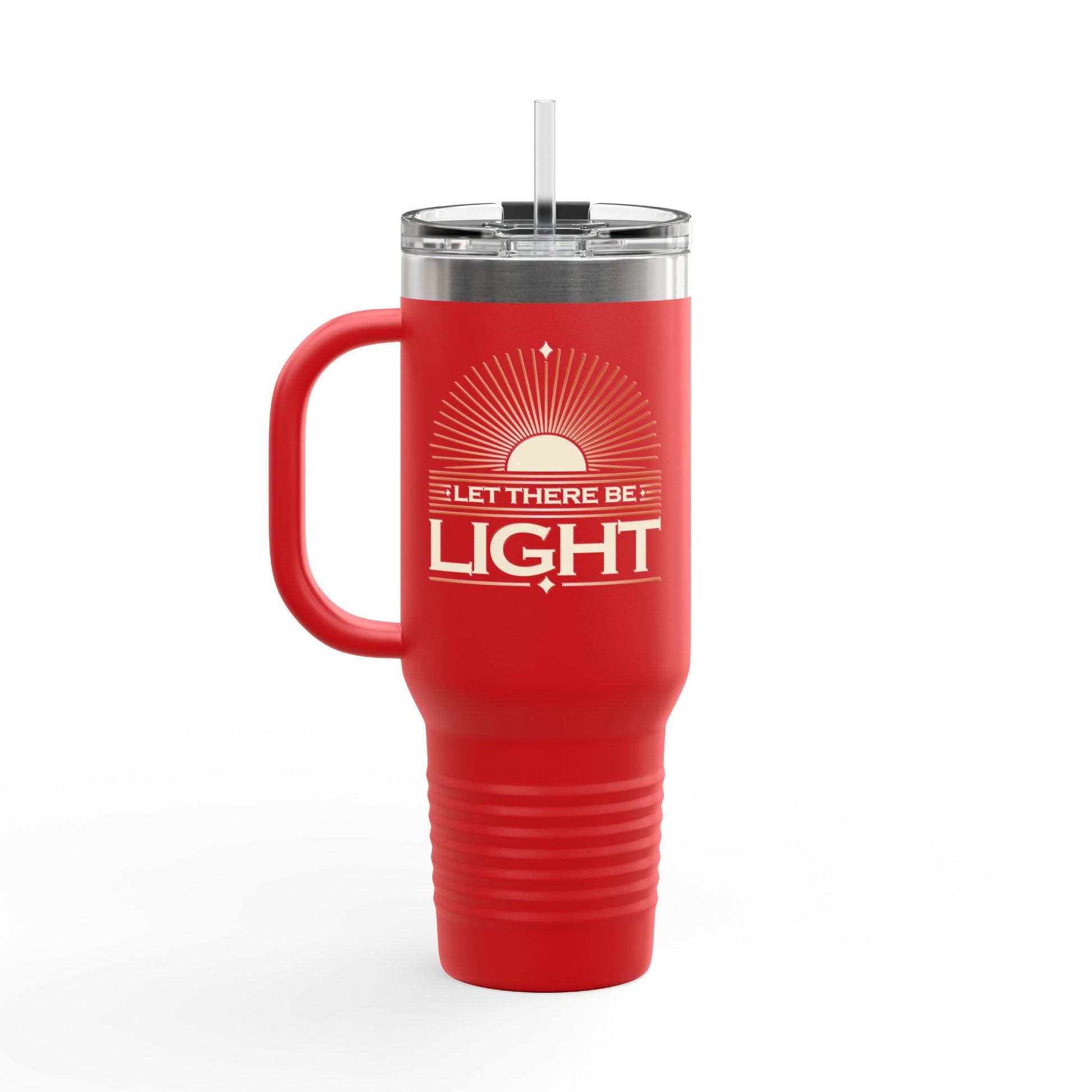 "Let There Be Light" Unisex Insulated Travel Mug, 40oz - The Shield of Light