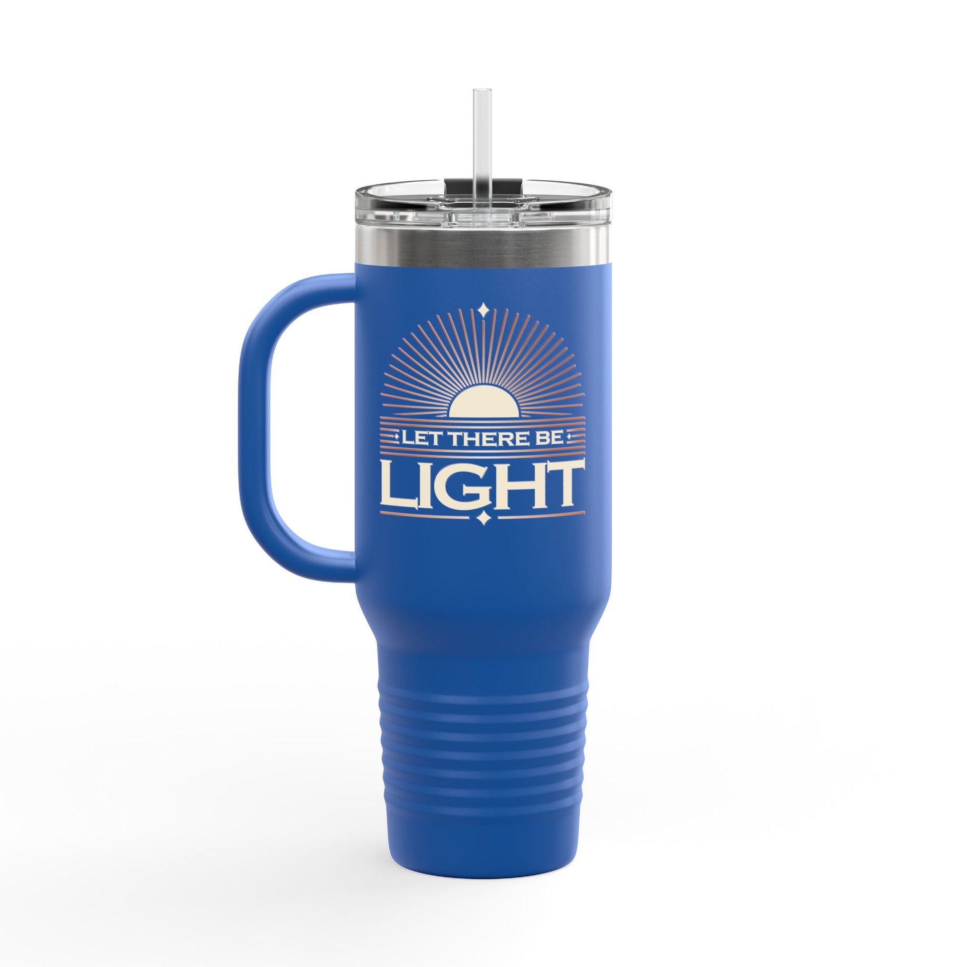 "Let There Be Light" Unisex Insulated Travel Mug, 40oz - The Shield of Light