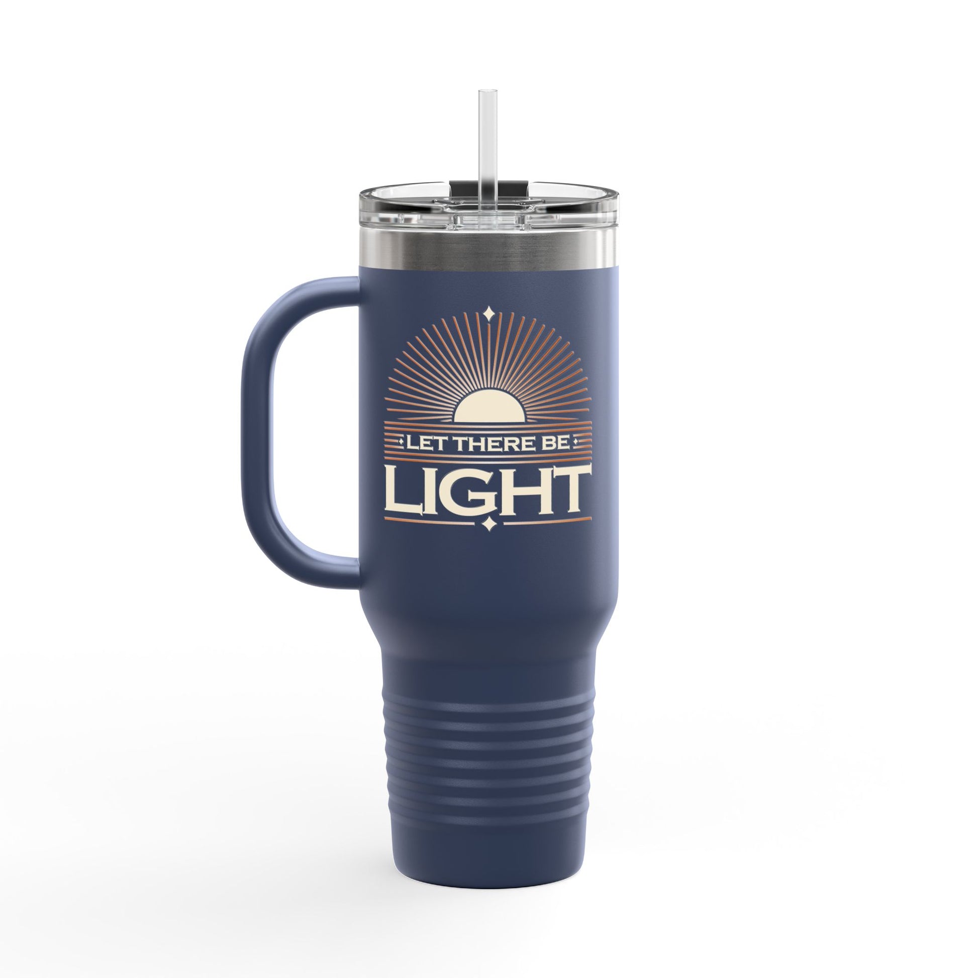 "Let There Be Light" Unisex Insulated Travel Mug, 40oz - The Shield of Light