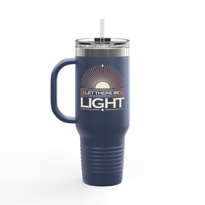 "Let There Be Light" Unisex Insulated Travel Mug, 40oz - The Shield of Light