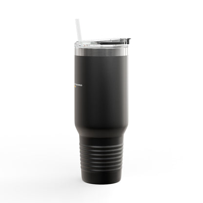 "Live By the Kingdom Not the World Colossians 3:2" Unisex Insulated Travel Mug, 40oz - The Shield of Light