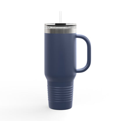 "Live By the Kingdom Not the World Colossians 3:2" Unisex Insulated Travel Mug, 40oz - The Shield of Light