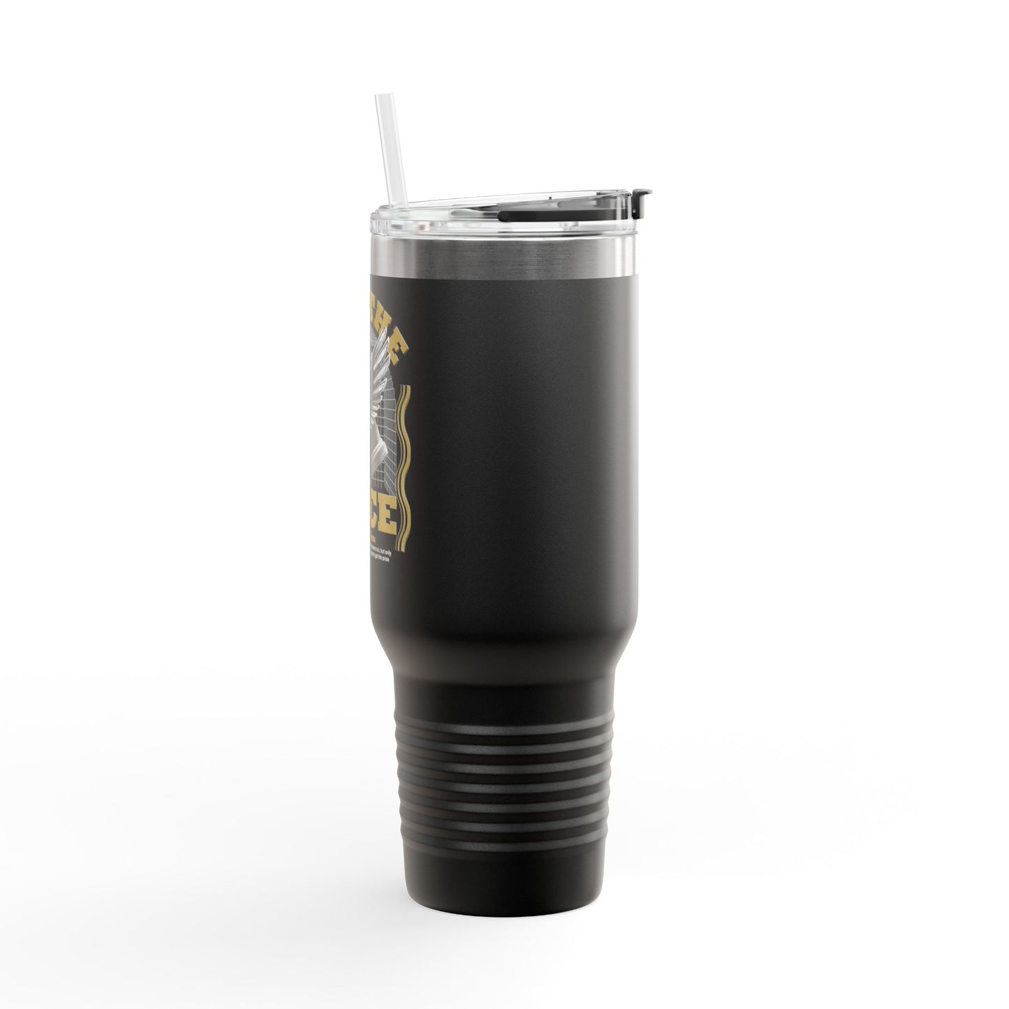"Run The Race" Unisex Insulated Travel Mug, 40oz - The Shield of Light