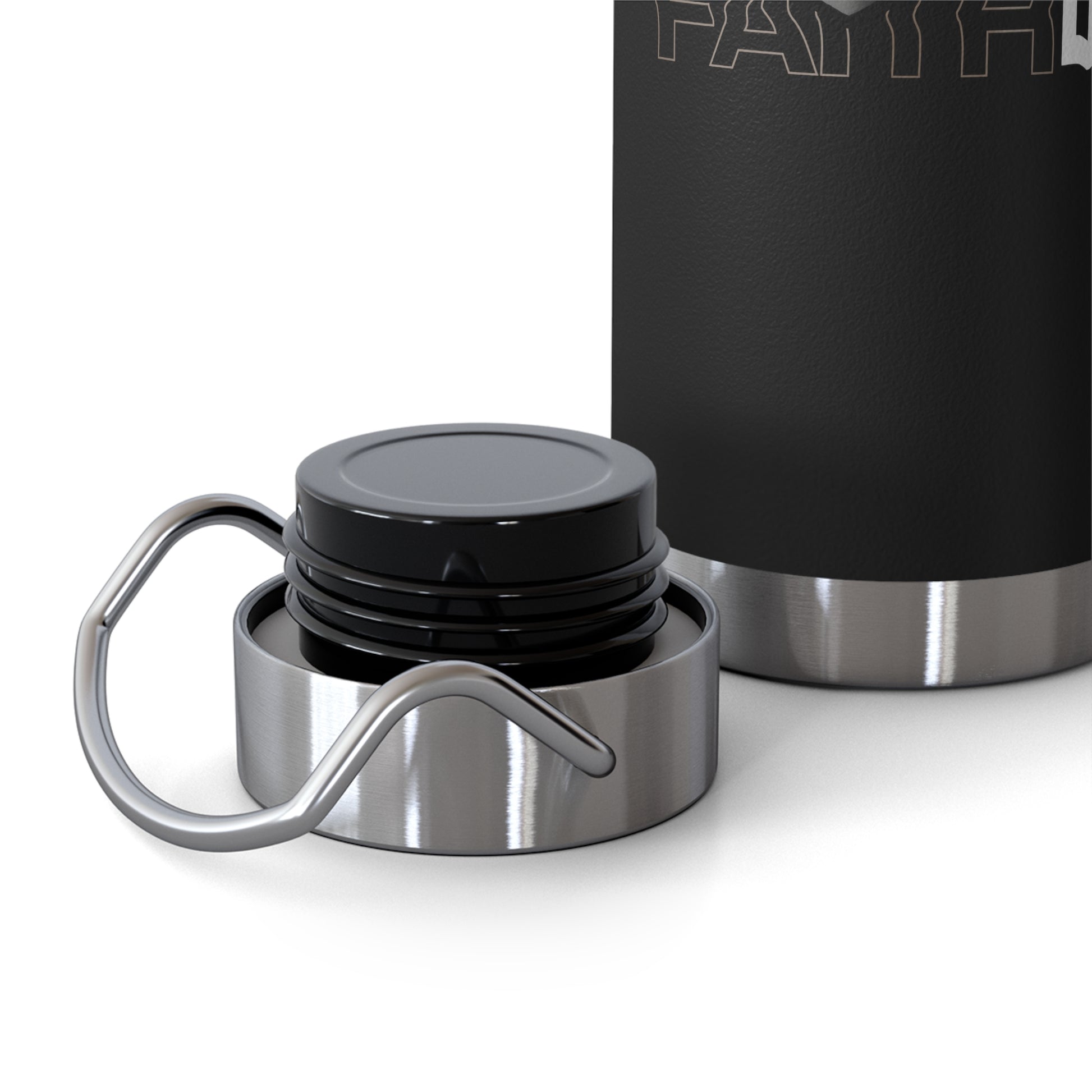 "Fortified In Faith " Unisex Inspirational Copper Vacuum Insulated Bottle - 22oz - The Shield of Light