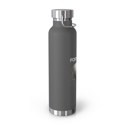 "Fortified In Faith " Unisex Inspirational Copper Vacuum Insulated Bottle - 22oz - The Shield of Light