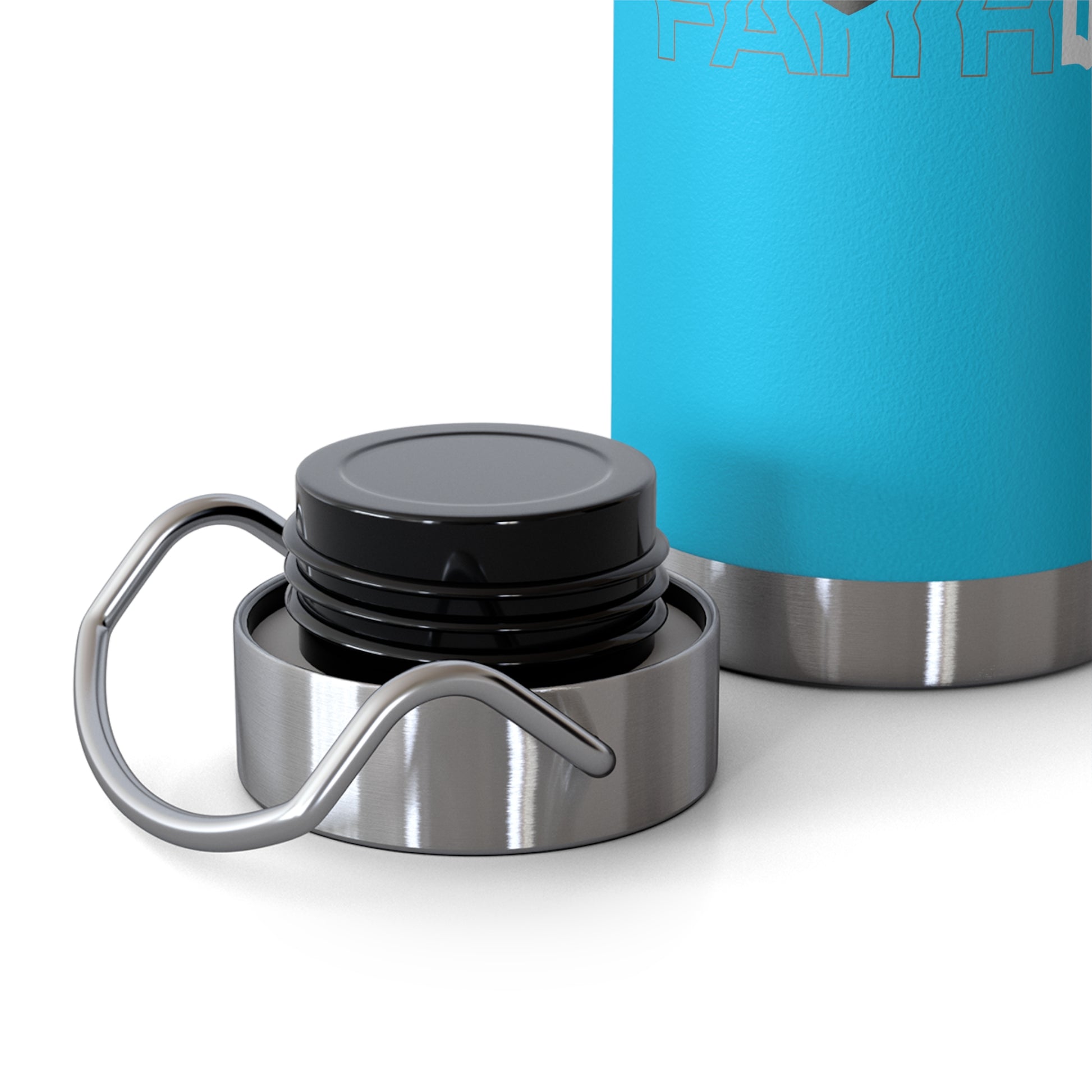 "Fortified In Faith " Unisex Inspirational Copper Vacuum Insulated Bottle - 22oz - The Shield of Light