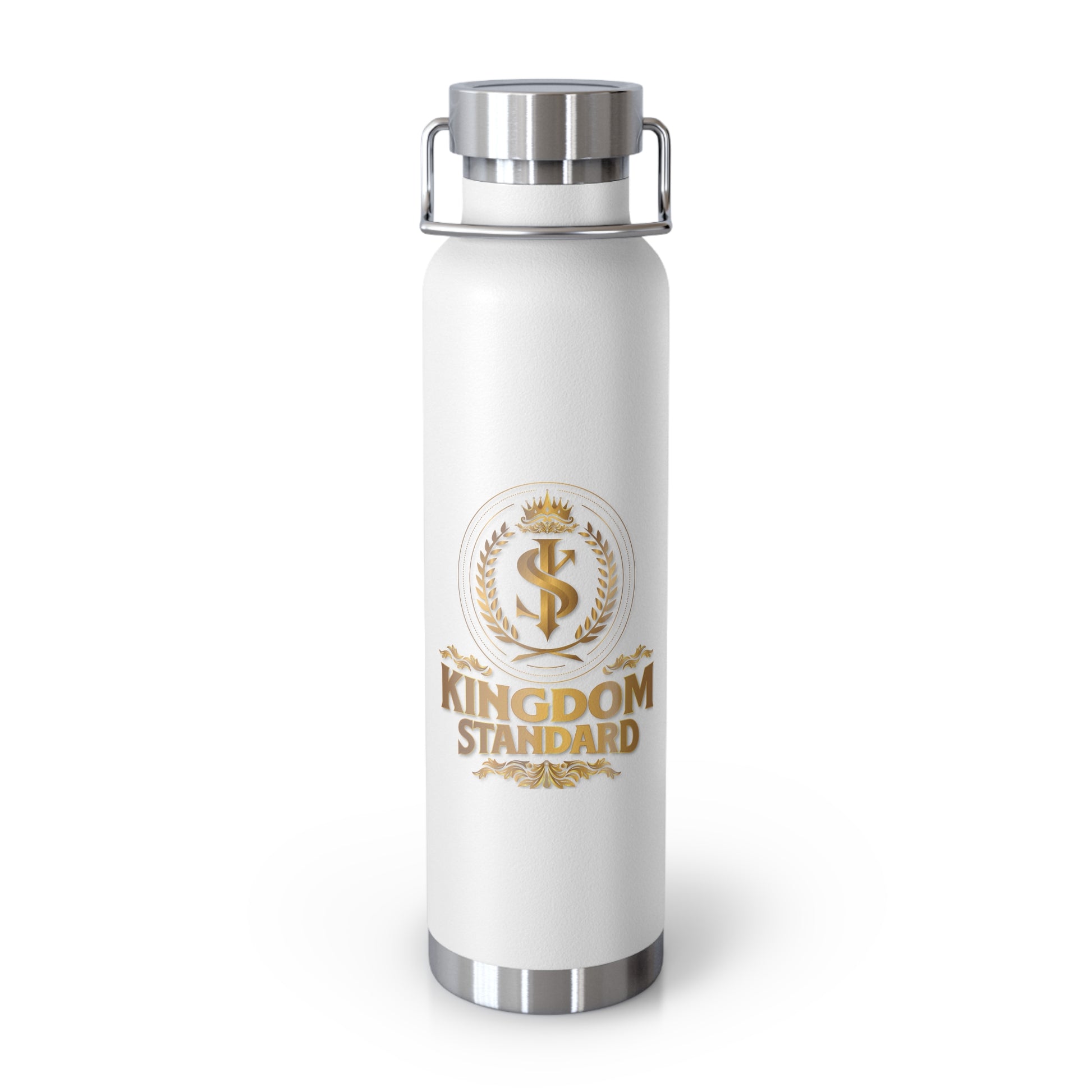 "Kingdom Standard" Unisex Inspirational Copper Vacuum Insulated Bottle - 22oz - The Shield of Light