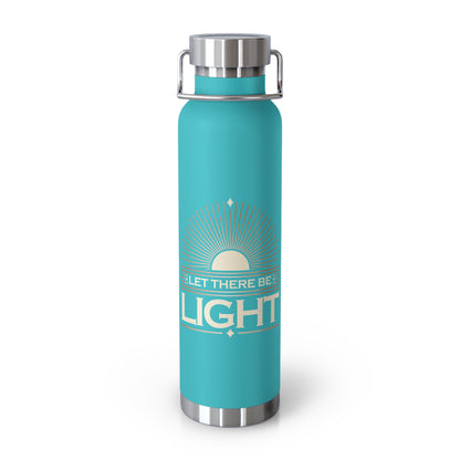 "Let There Be Light" Unisex Inspirational Copper Vacuum Insulated Bottle - 22oz - The Shield of Light