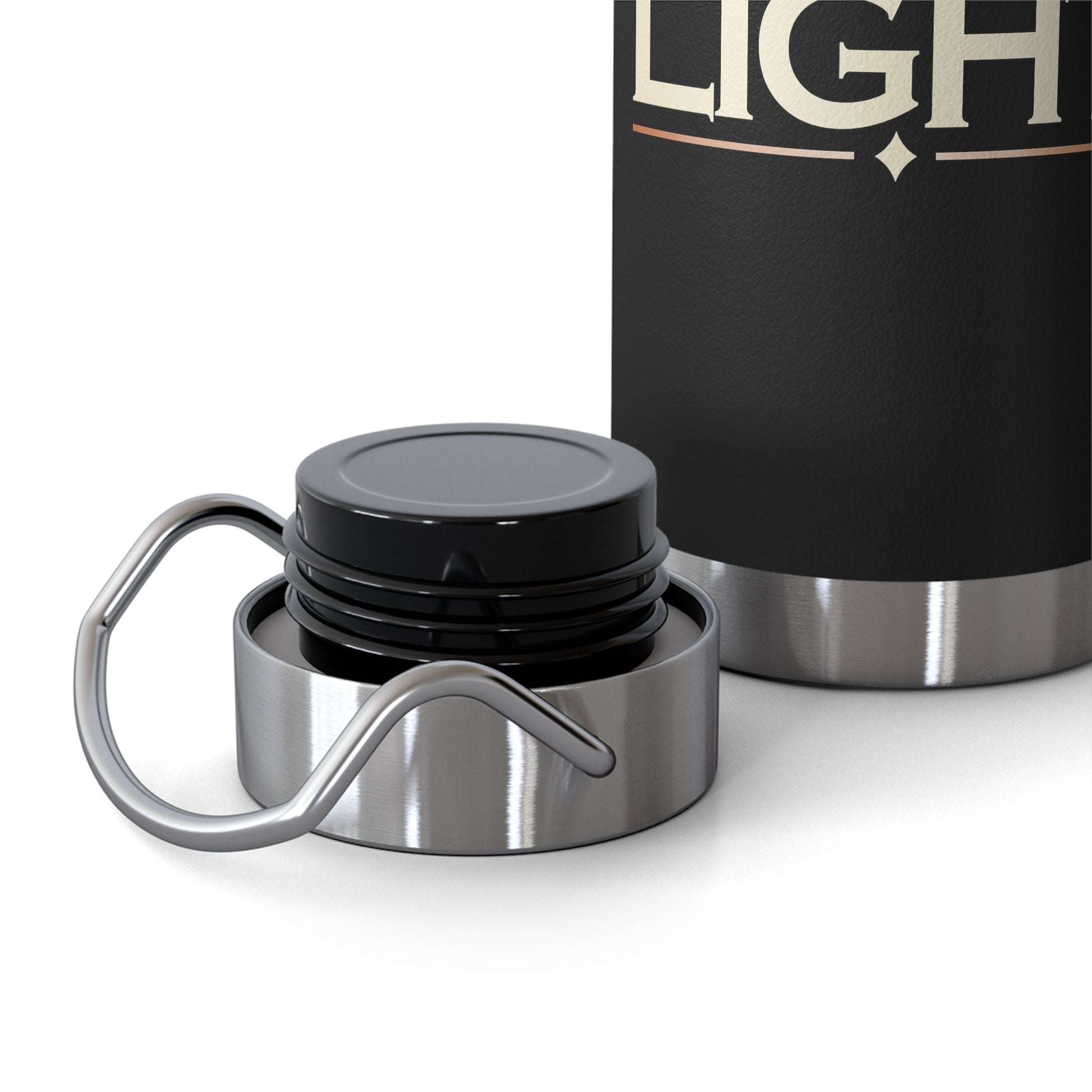 "Let There Be Light" Unisex Inspirational Copper Vacuum Insulated Bottle - 22oz - The Shield of Light
