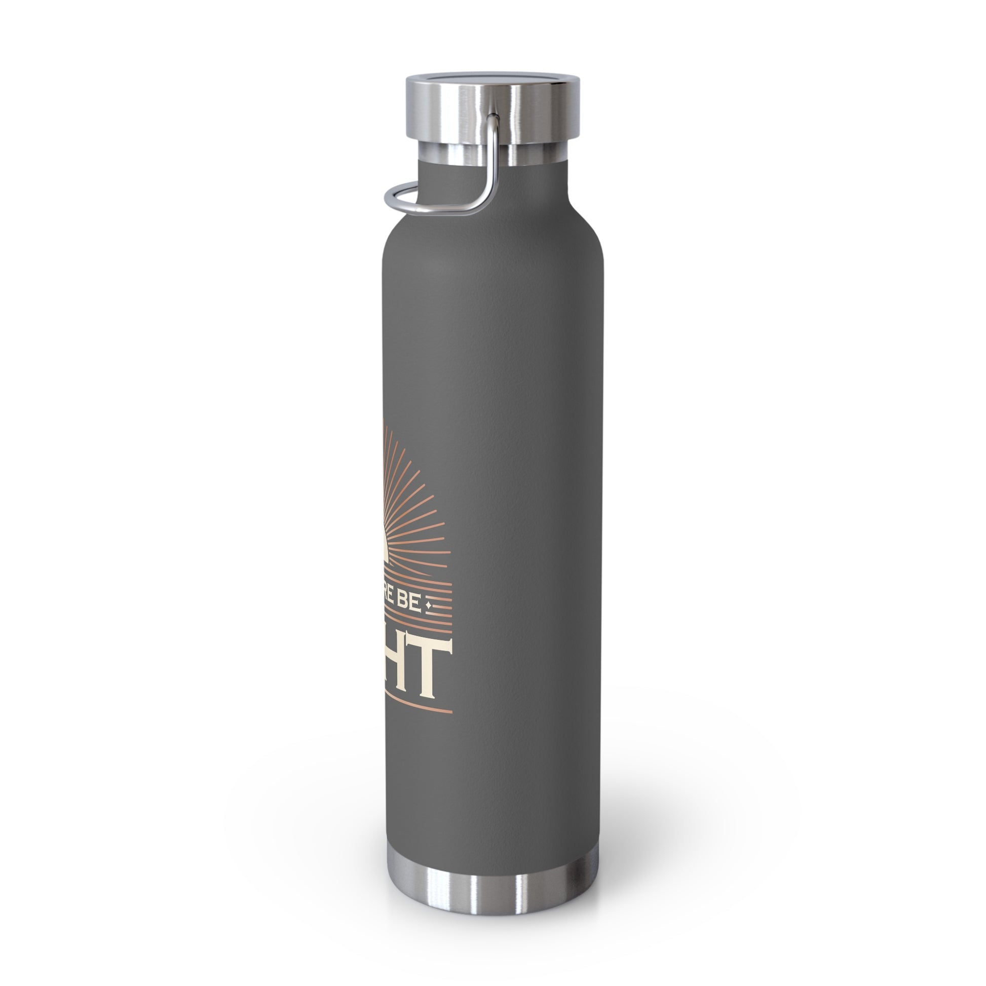 "Let There Be Light" Unisex Inspirational Copper Vacuum Insulated Bottle - 22oz - The Shield of Light