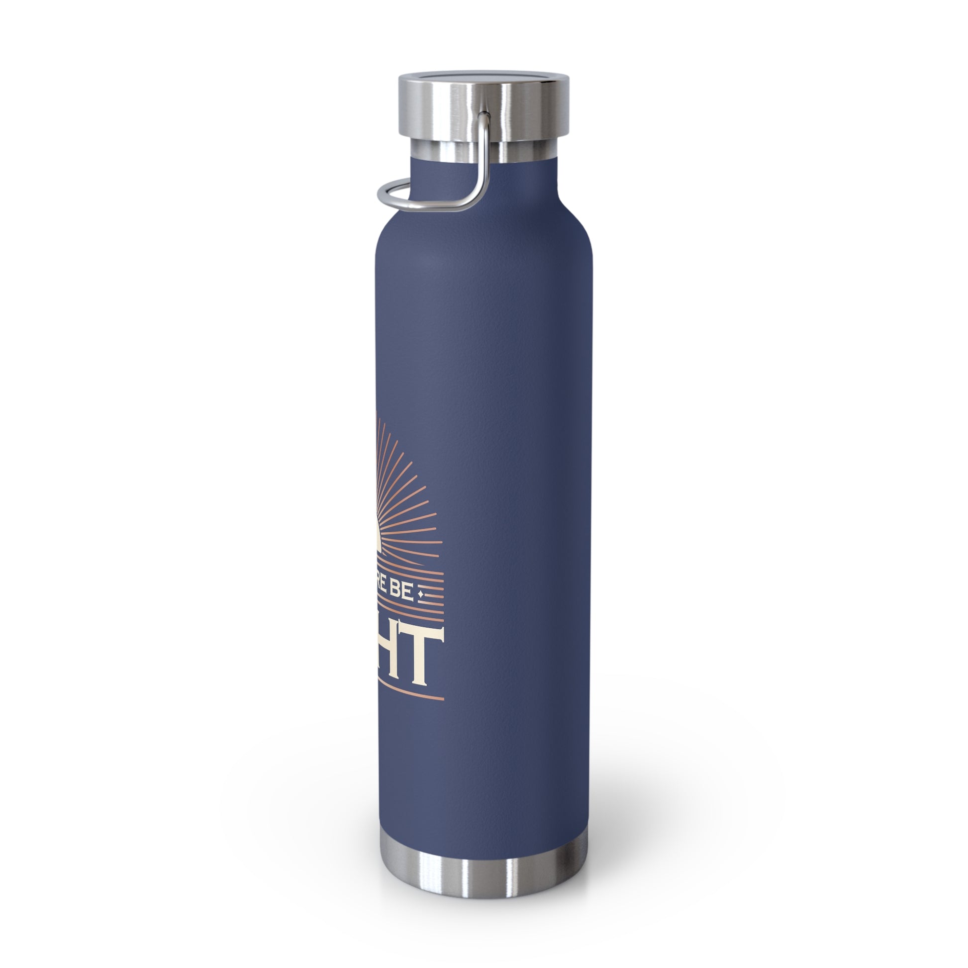 "Let There Be Light" Unisex Inspirational Copper Vacuum Insulated Bottle - 22oz - The Shield of Light