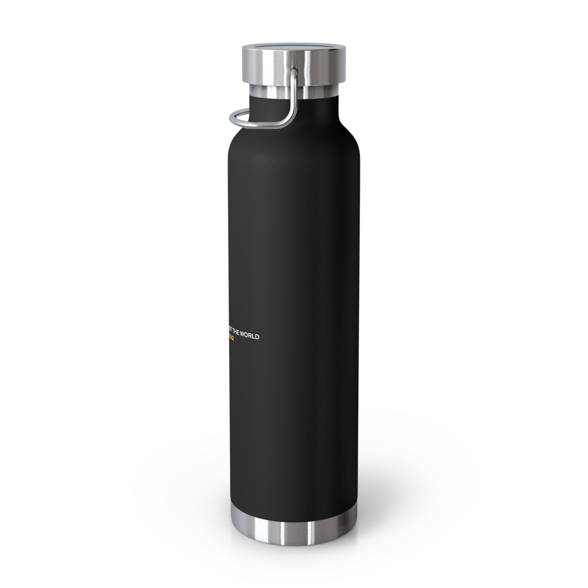 "Live By the Kingdom Not the World Colossians 3:2" Unisex Inspirational Copper Vacuum Insulated Bottle - 22oz - The Shield of Light