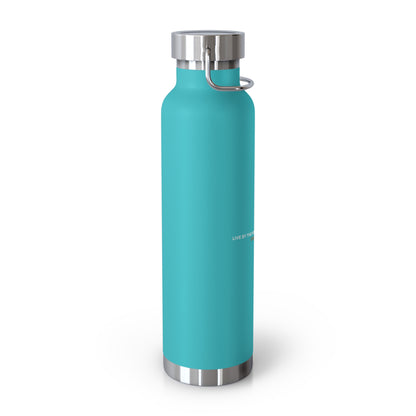 "Live By the Kingdom Not the World Colossians 3:2" Unisex Inspirational Copper Vacuum Insulated Bottle - 22oz - The Shield of Light