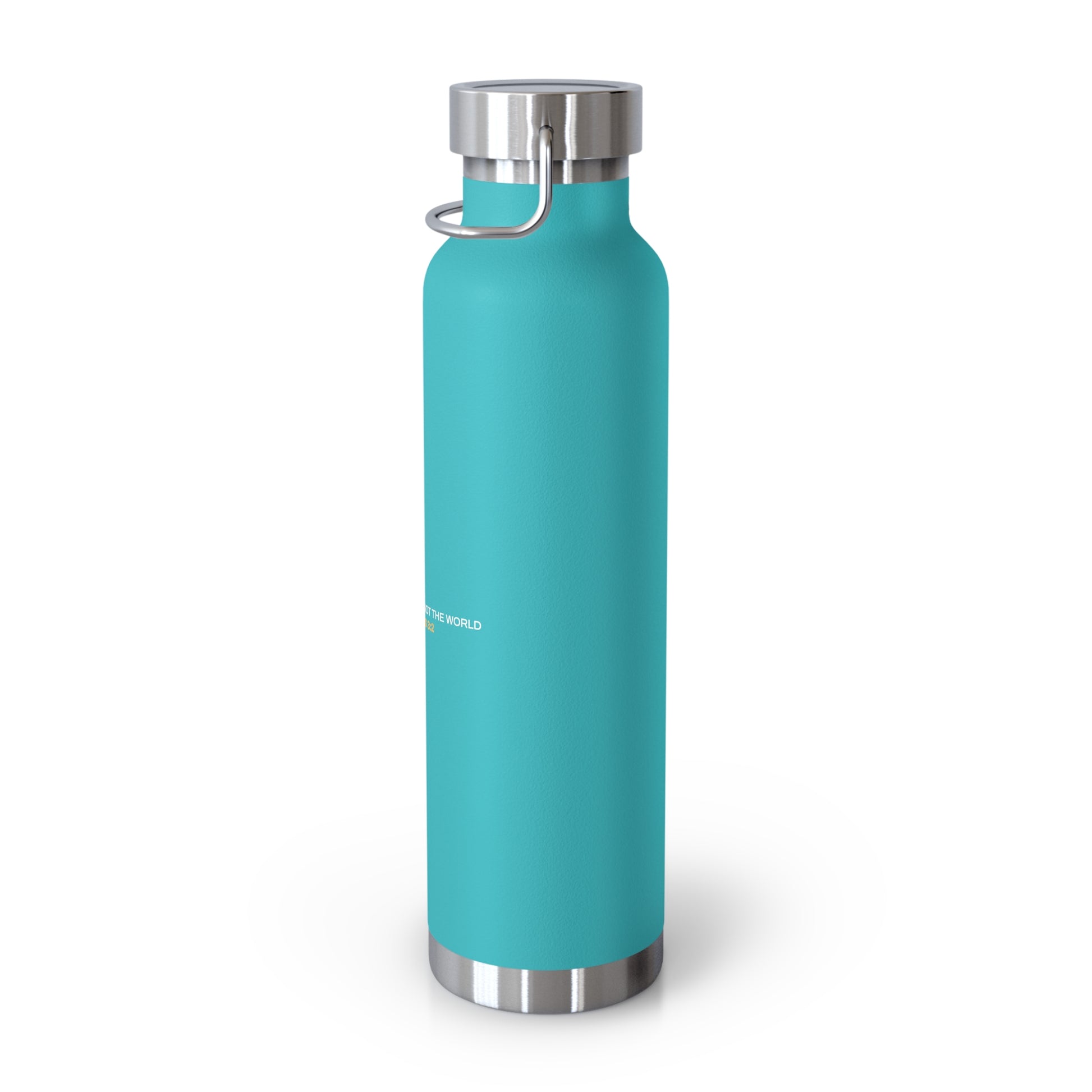 "Live By the Kingdom Not the World Colossians 3:2" Unisex Inspirational Copper Vacuum Insulated Bottle - 22oz - The Shield of Light