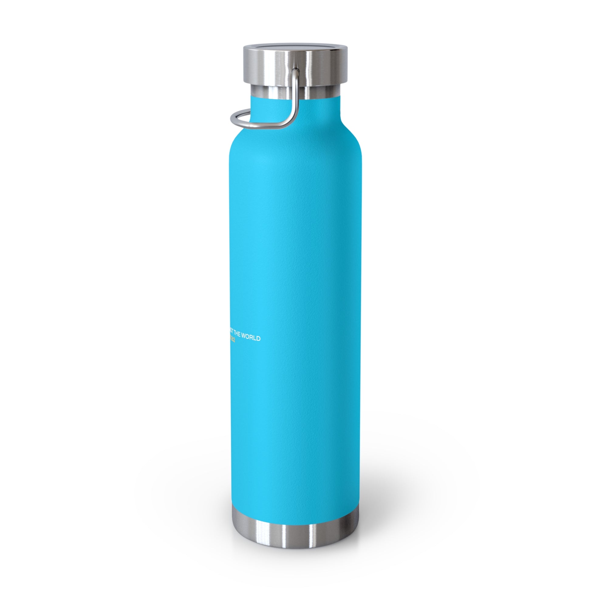 "Live By the Kingdom Not the World Colossians 3:2" Unisex Inspirational Copper Vacuum Insulated Bottle - 22oz - The Shield of Light