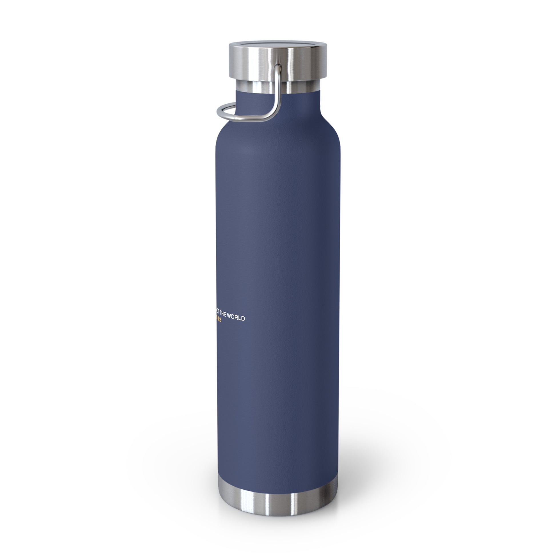 "Live By the Kingdom Not the World Colossians 3:2" Unisex Inspirational Copper Vacuum Insulated Bottle - 22oz - The Shield of Light
