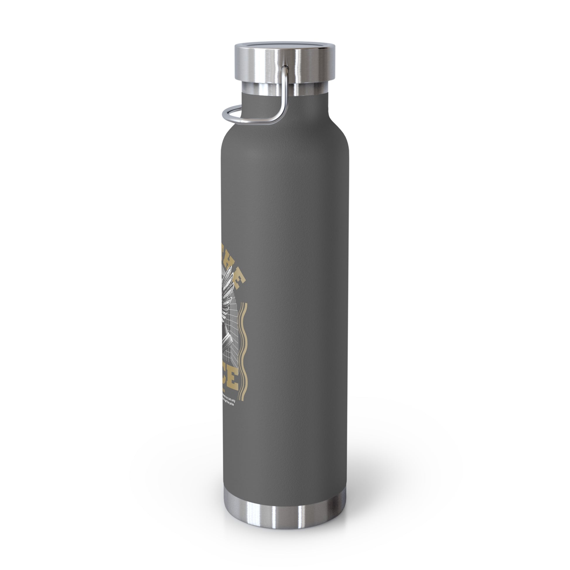 "Run The Race" Unisex Inspirational Copper Vacuum Insulated Bottle - 22oz - The Shield of Light