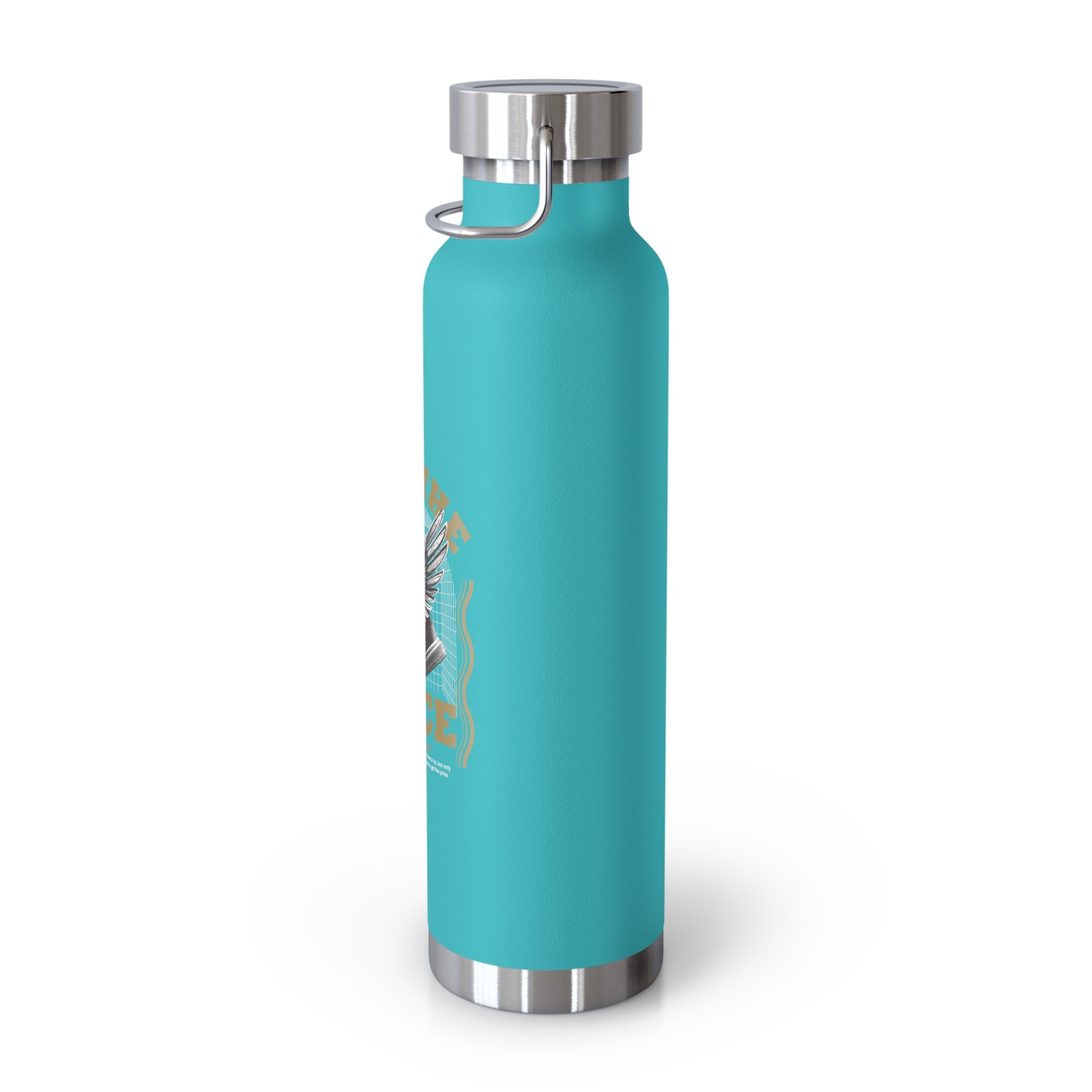 "Run The Race" Unisex Inspirational Copper Vacuum Insulated Bottle - 22oz - The Shield of Light