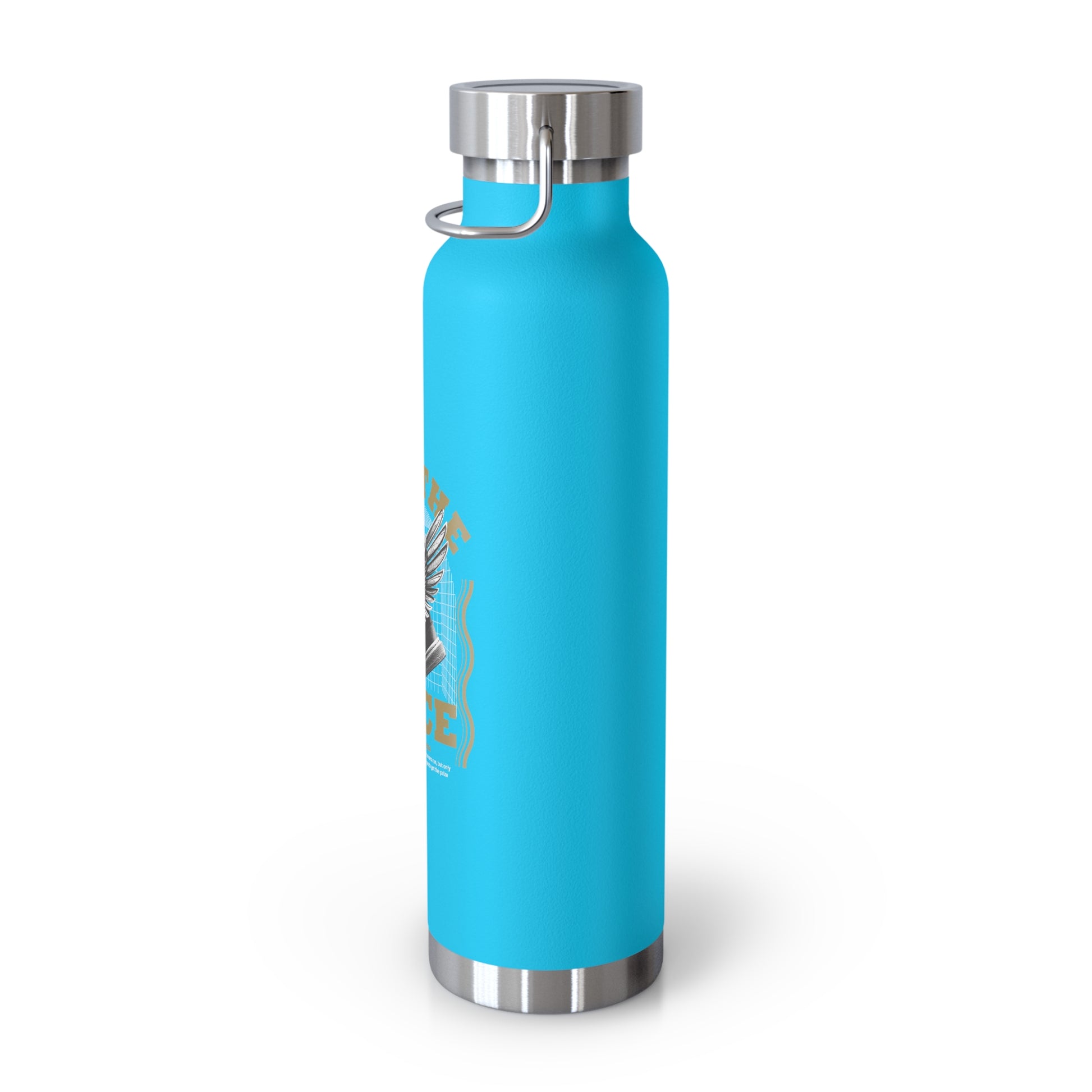 "Run The Race" Unisex Inspirational Copper Vacuum Insulated Bottle - 22oz - The Shield of Light
