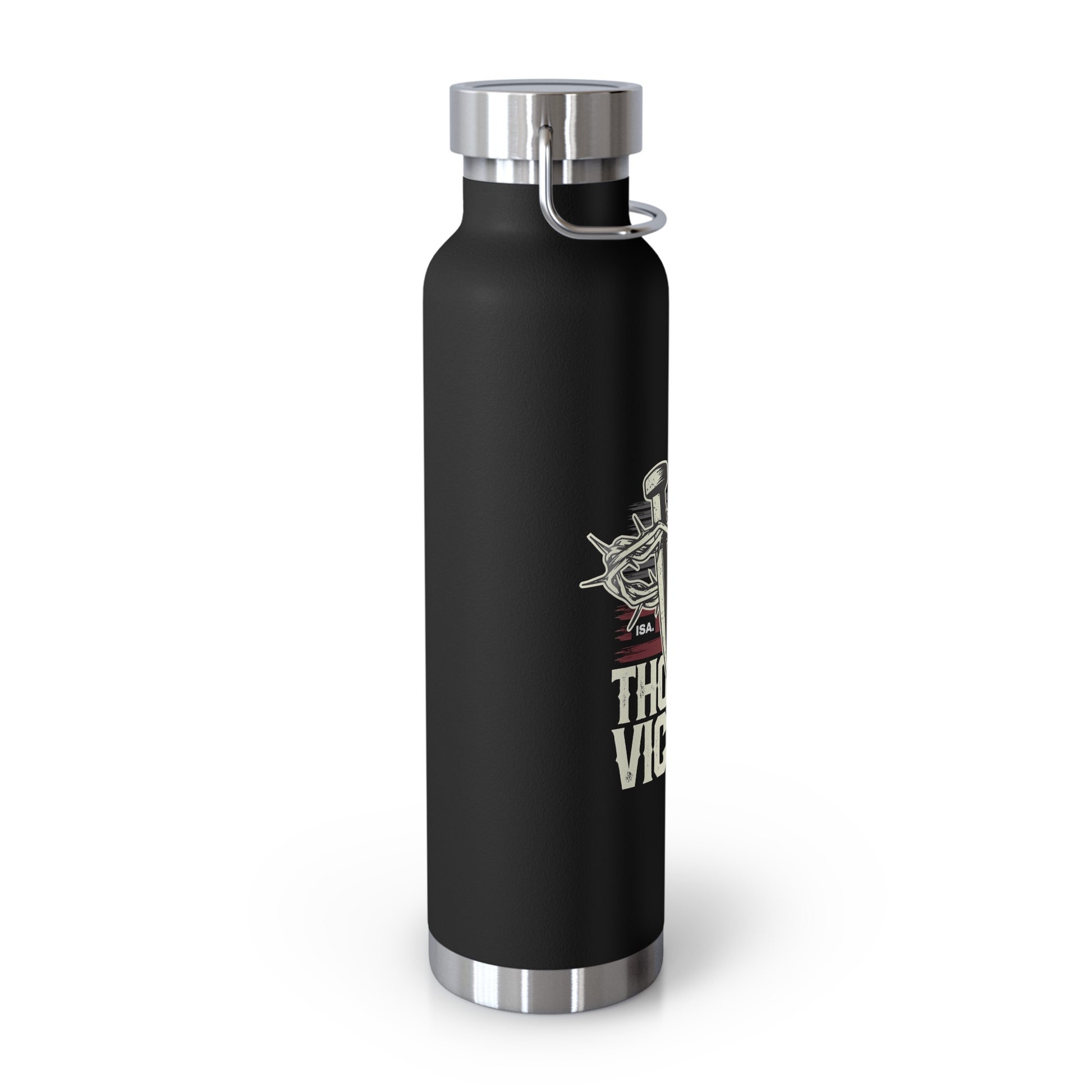 "Thorns & Victory" Unisex Inspirational Copper Vacuum Insulated Bottle - 22oz - The Shield of Light