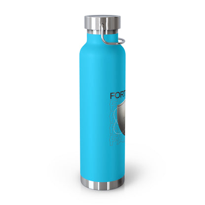 "Fortified In Faith " Unisex Inspirational Copper Vacuum Insulated Bottle - 22oz - The Shield of Light
