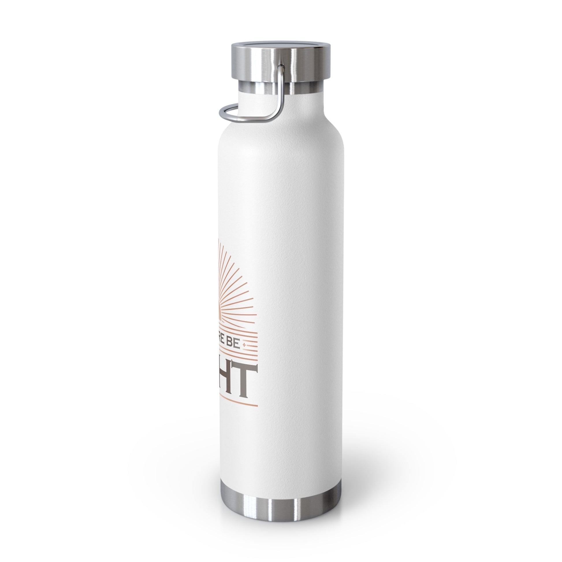 "Let There Be Light" Unisex Inspirational Copper Vacuum Insulated Bottle - 22oz - The Shield of Light