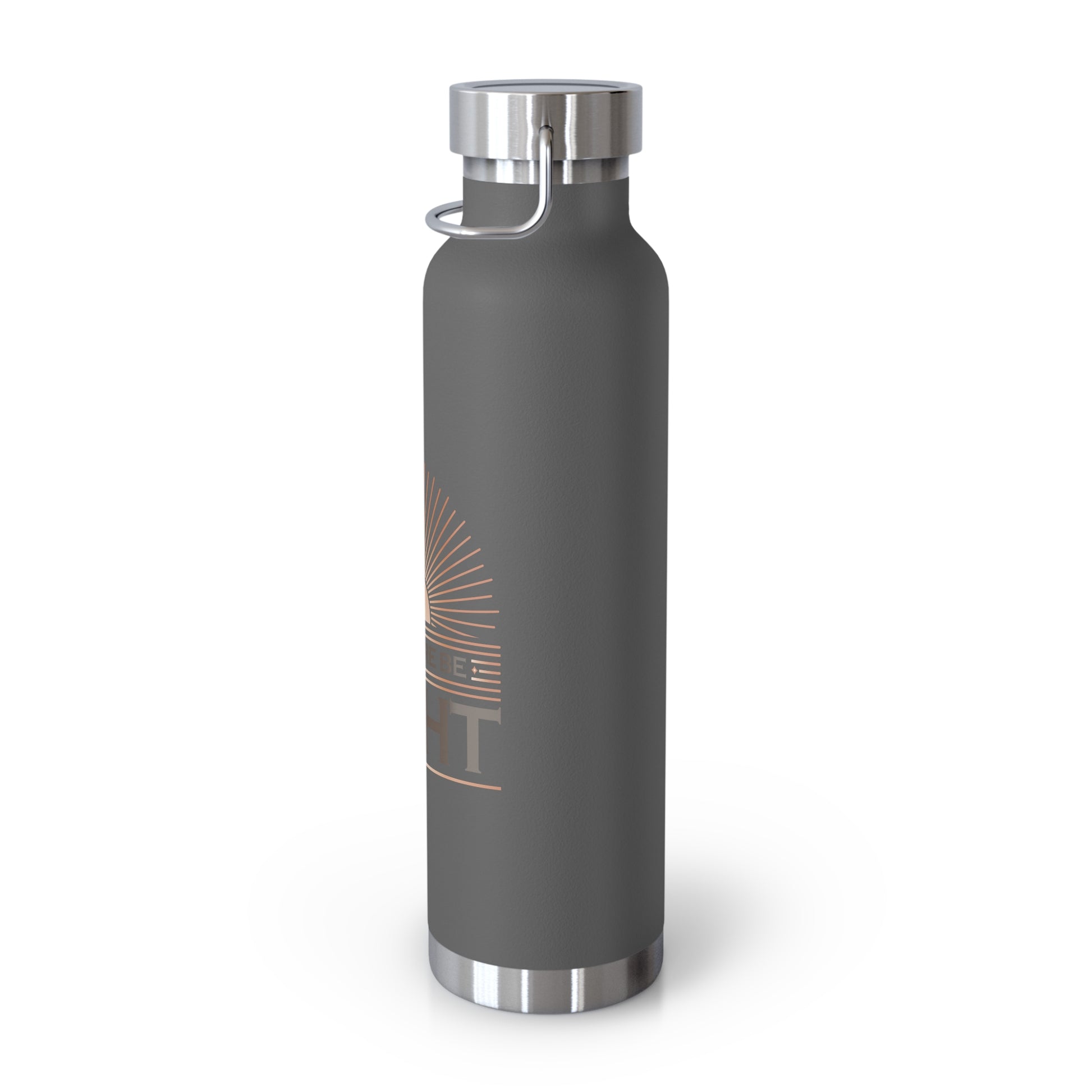 "Let There Be Light" Unisex Inspirational Copper Vacuum Insulated Bottle - 22oz - The Shield of Light
