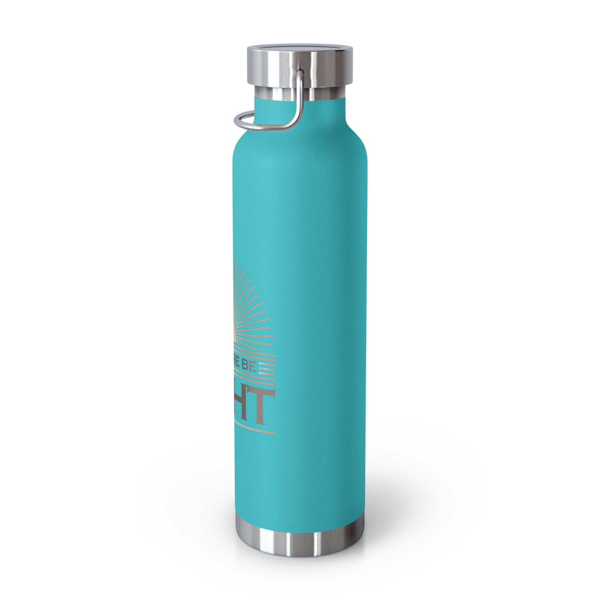 "Let There Be Light" Unisex Inspirational Copper Vacuum Insulated Bottle - 22oz - The Shield of Light