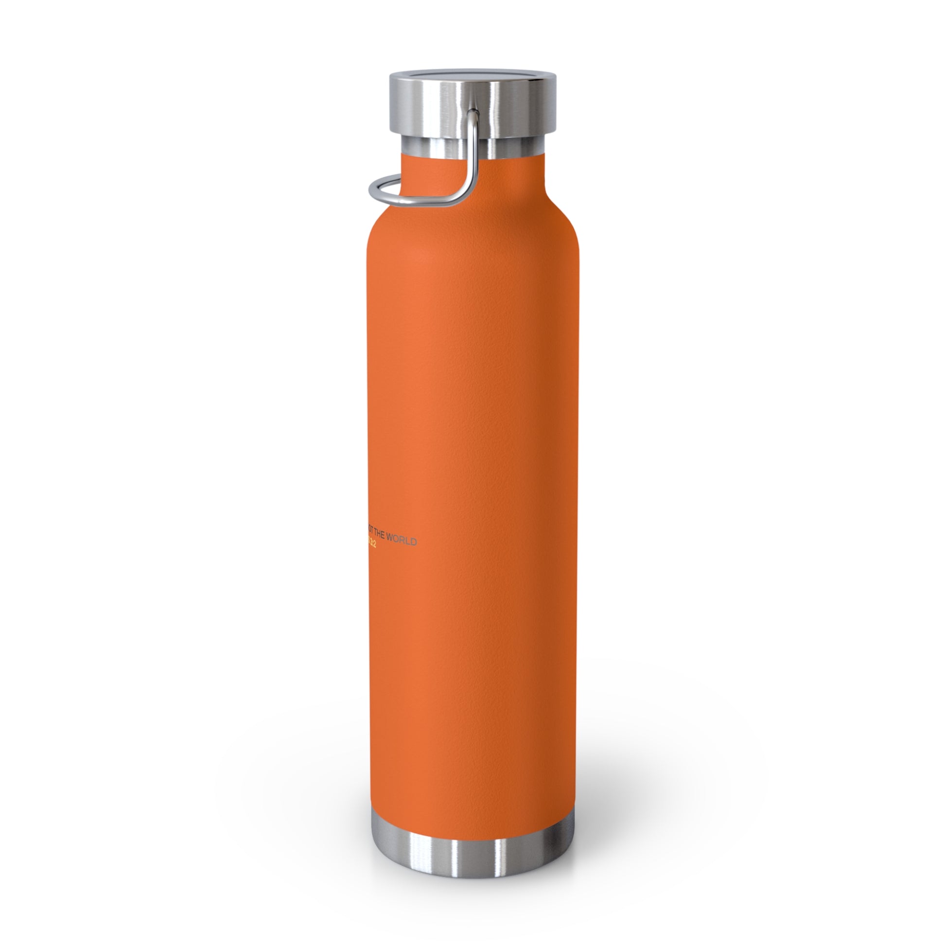 "Live By the Kingdom Not the World Colossians 3:2" Unisex Inspirational Copper Vacuum Insulated Bottle - 22oz - The Shield of Light